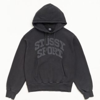 BLOCK SPORT HOODIE GARMENT DYED front view