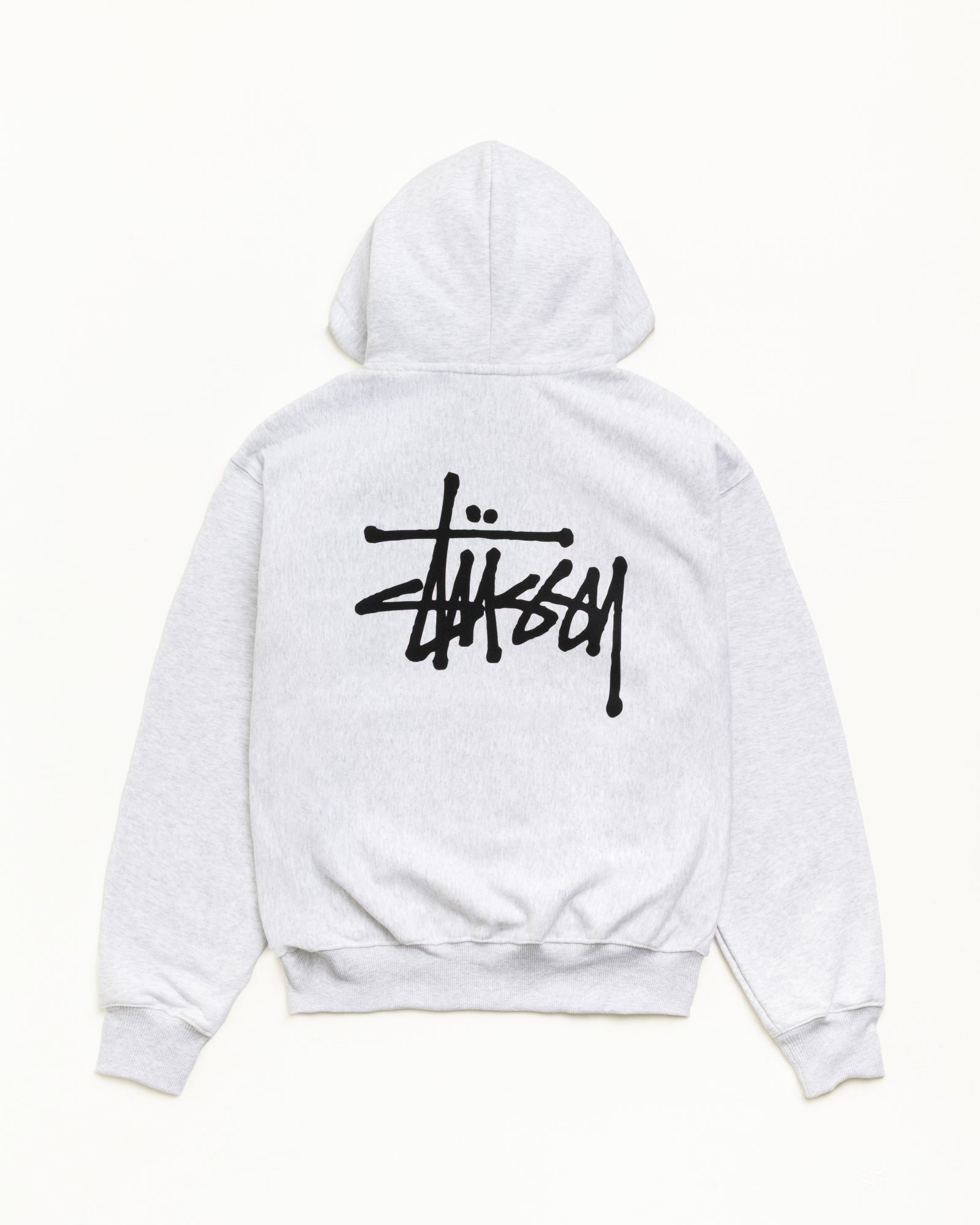 BASIC STÜSSY ZIP HOODIE back view
